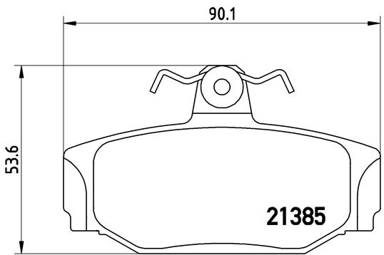 A.B.S. P 86 009 BREMBO Bremsbelagsatz, Scheibenbremse